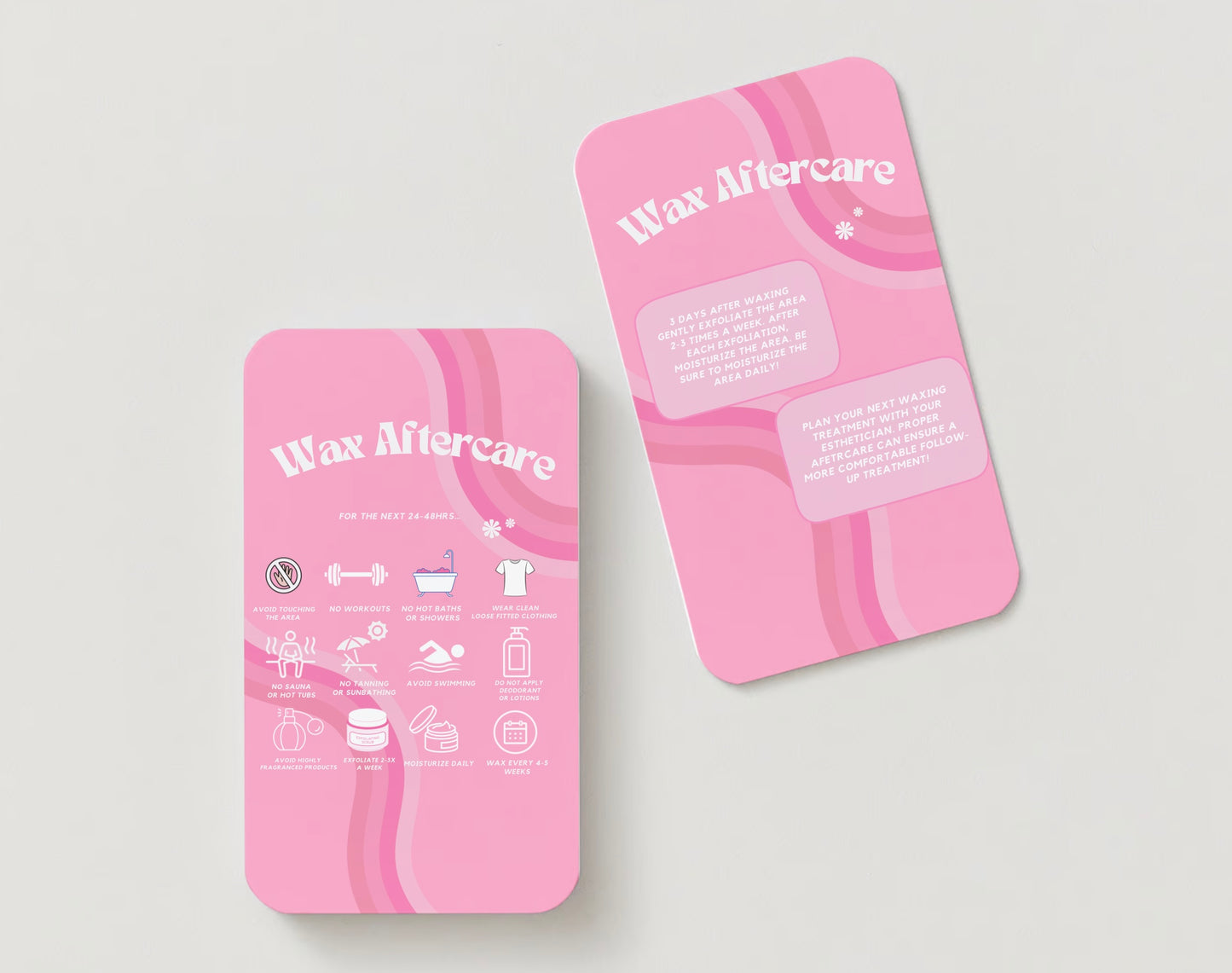 Wax Aftercare Cards (Digital Download)