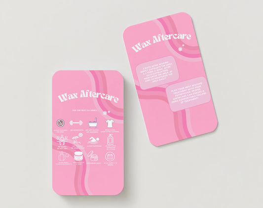 Wax Aftercare Cards (Digital Download)