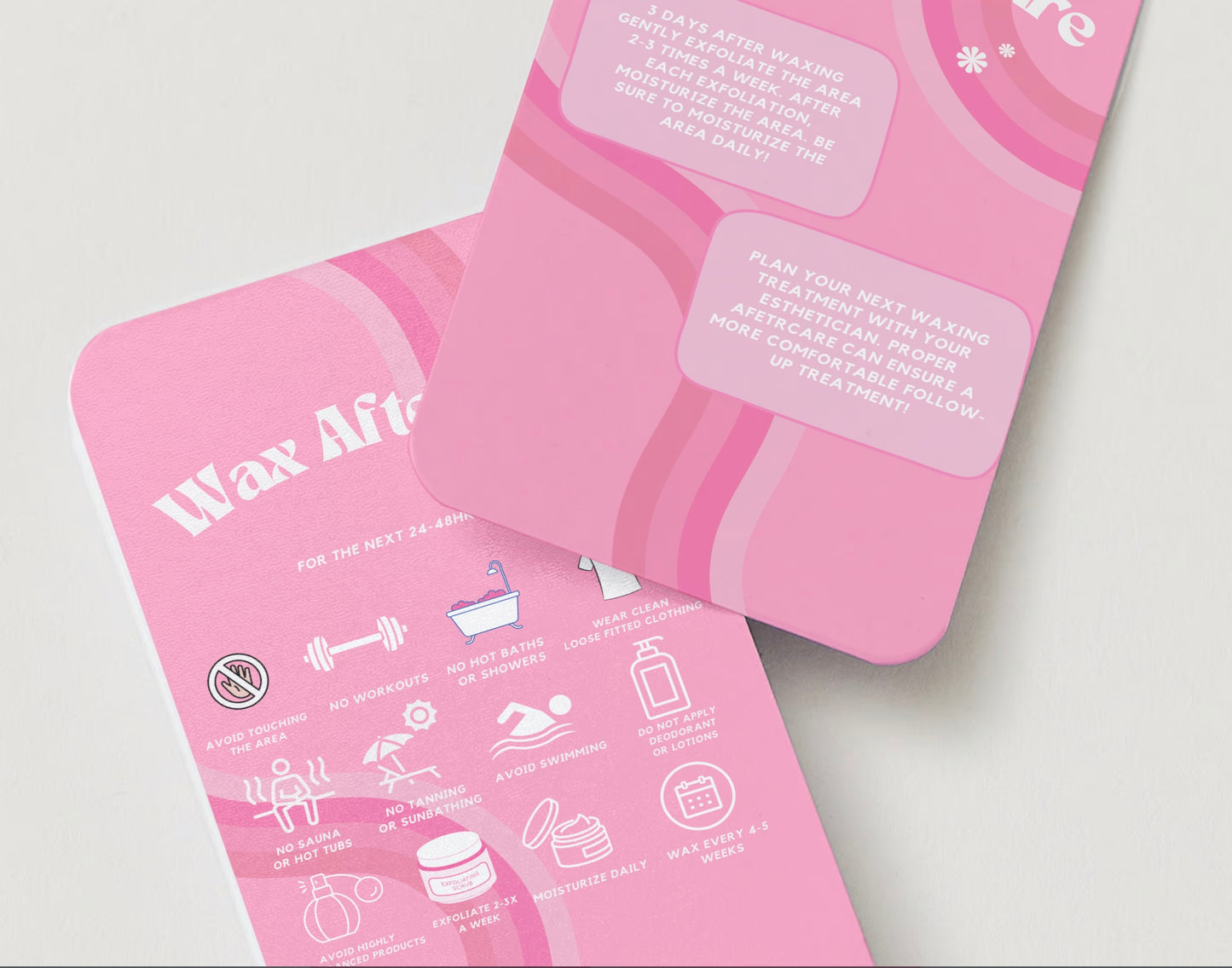 Wax Aftercare Cards (Digital Download)