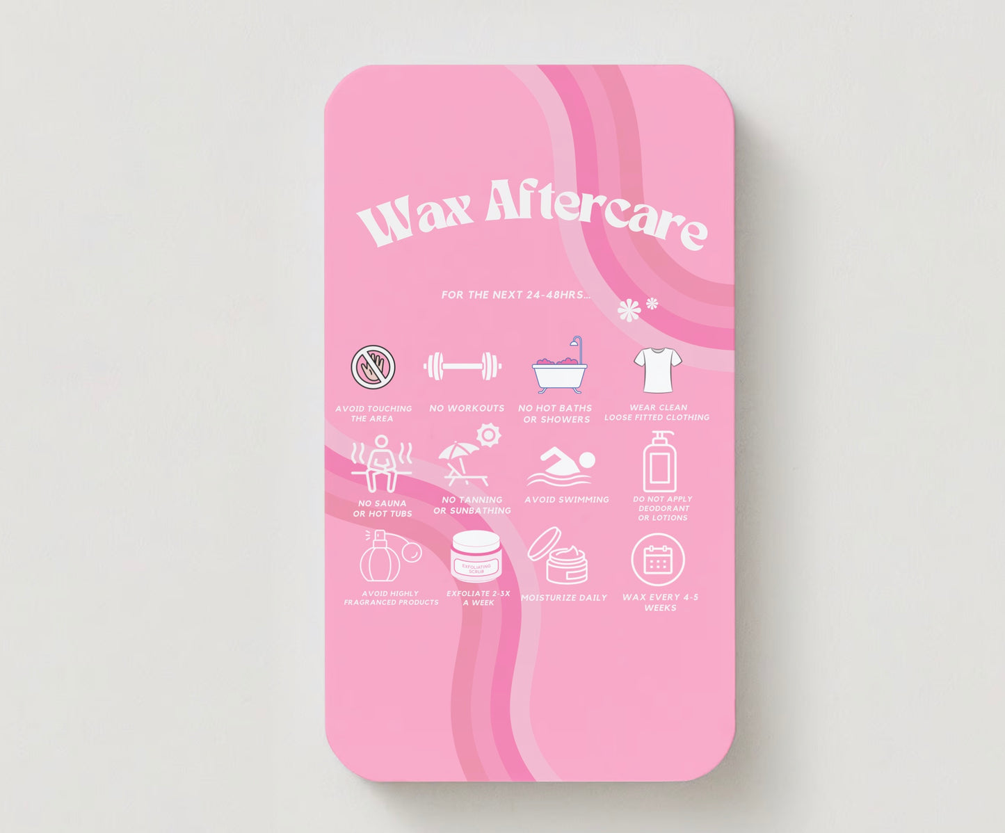 Wax Aftercare Cards (Digital Download)